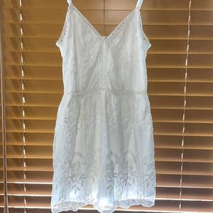White lace romper